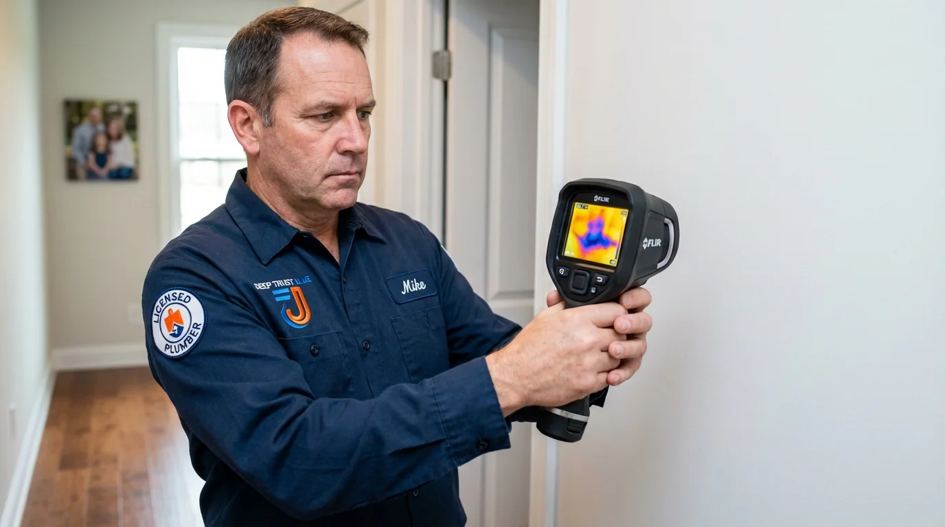 Thermal imaging leak detection by Johns Plumbing LLC in Bernice